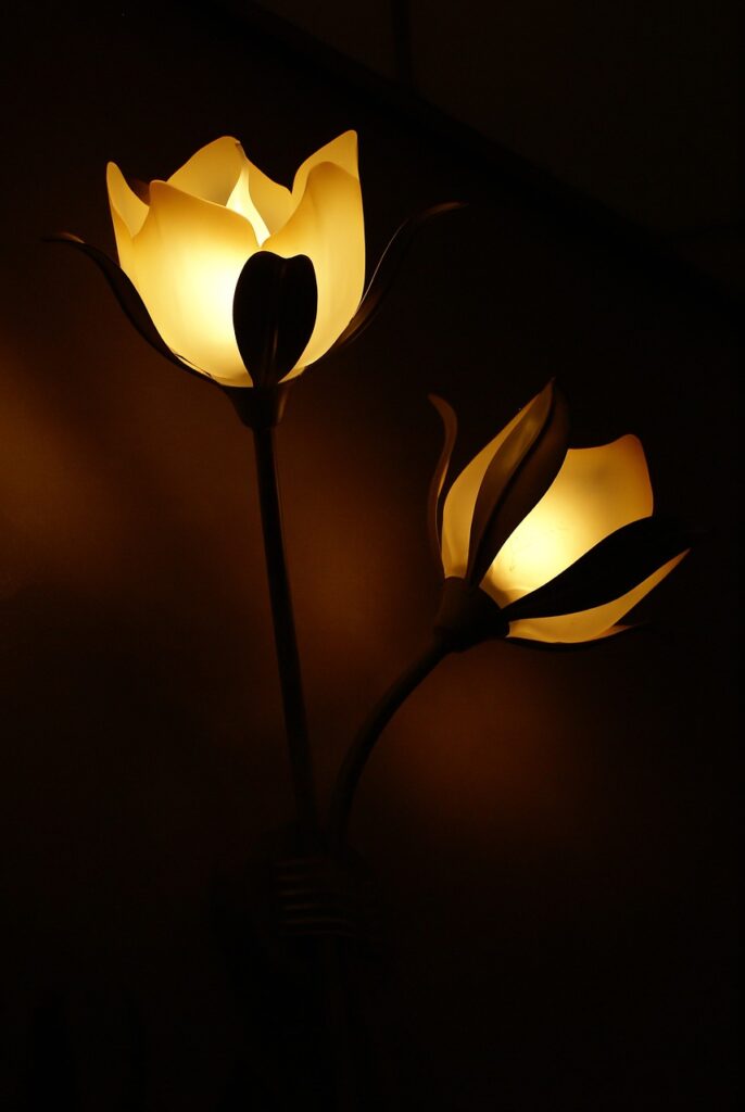 Uplighter lamps cheer a room when you're housebound