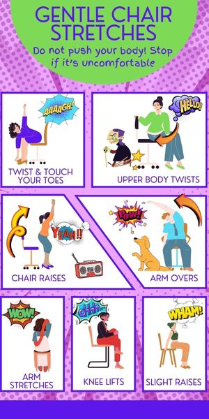 Easy Chair Stretches Easy chair stretches for housebound people