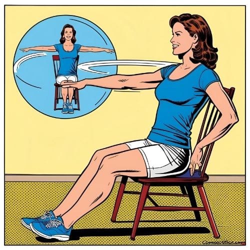 Gentle chair exercises Home exercise on a chair