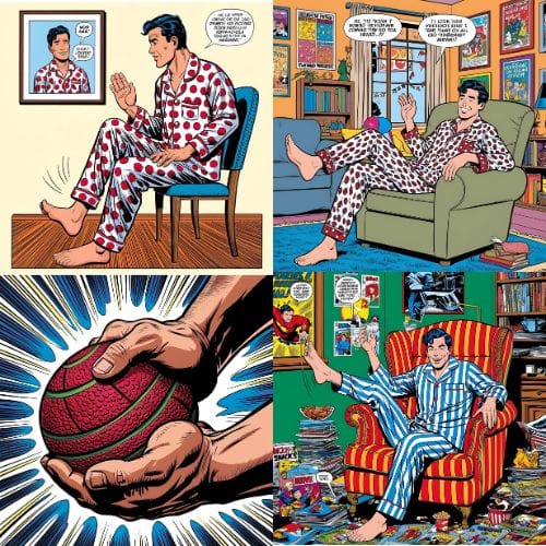 Man doing chair exercises